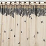 Pinecone Fabric Bathroom Decor Shower Curtain Pine Cone Bath Room Home Accessories