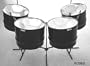 Tenor Bass Pan Set, Chrome