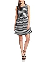 Cortefiel Vestido (Negro / Blanco)