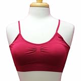Magenta Short Cami Style Spaghetti Strap Padded Bra