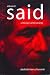 Book Edward Said: Criticism and Society