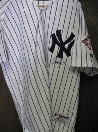 Clemens, Roger Autographed/Hand Signed Yankees Authentic Jersey W/ 2003 Anniversary Patch