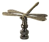 Antique Bronze Finish Dragonfly Lamp Shade Finial