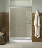 KOHLER K-702208-L-MX Fluence Frameless Bypass Shower Door, Matte Nickel