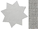 Eigenschaften Creativ Discount / Creativ Discount - Anhäkelform Stern, 20 x 20 cm, Weiß-Goldlurex