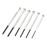 uxcell 6 in 1ウォッチ修理ツールセット　スロット　クロスヘッド　精密ドライバー　超精密ドライバーセット　メタル製