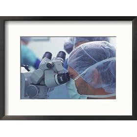 Eye Surgery, Corneal Transplant Photos To Go Collection Framed Photographic Poster Print, 21x17