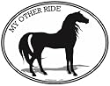 HORSE - Equine - Oval-horse-Decal-Sticker- Can be used for Cars, Trucks, Notebooks etc.