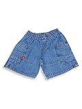 Wild Mango - Boys Cargo Shorts, Blue Denim