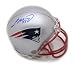 Autographed Laurence Maroney New England Patriots Mini Helmet with Display Case