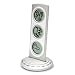 Bedol Three Tier World Time Combo Station/Silver, Clock