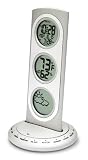 Bedol Three Tier World Time Combo Station/Silver