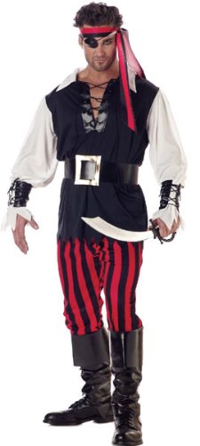 Adult's Pirate Bandit Costume (Size:X-large 46-48)  
