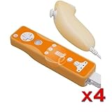 2 Tone Silicone Skin Case for Nintendo Wii Remote Control & Nunchuck-Orange ....