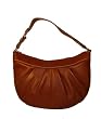 Coach Soho Pleated Walnut Brown Leather Zip Large Hobo Handbag 13731