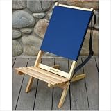 Blue Ridge Portable Beach Chair Fabric Color: Navy Blue