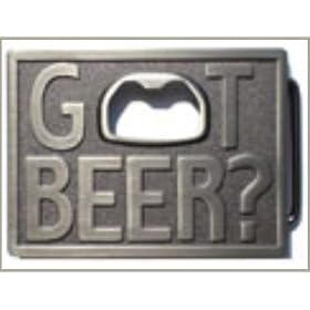 Got Beer? Bottle Opener Belt Buckle