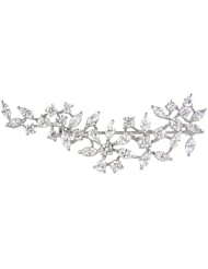 Diamond 18k White Gold Brooch Pin