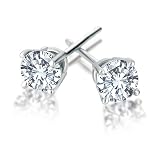 14K White Gold 9/10 ctw Round Diamond 4 Prong Stud Earrings (I J,I2 I3) 41PQVatfT2L. SL160 14K White Gold 9/10 ctw Round Diamond 4 Prong Stud Earrings (I J,I2 I3)