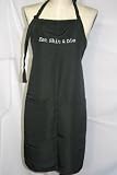 (Adults Only) Black Embroidered Apron Eat Shit and Die