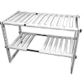 Expandable Under-Sink Shelf - White