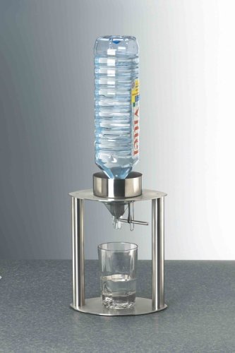 AdHoc Wasserspender TORRE, Edellstahl/ABS, Höhe 28 cm