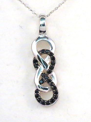 Double Infinity Pendant/Necklace with 18" Chain- .925 Sterling Silver
