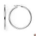 14k White Gold Hoop Earrings