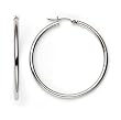 14k White Gold Hoop Earrings