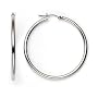 14k White Gold Hoop Earrings