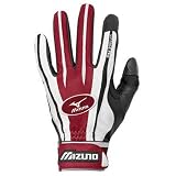  : Mizuno Vintage Pro Batting Glove G2 (Cardinal, Medium)