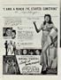 1943 Movie Ad, "LADY OF BURLESQUE", starring Barbara Stanwyck, with Michael O'Shea, and J. Edward Bromberg, Charles Dingle, Frank Conroy, Gloria Dickson, Marion Martin, Iris Adrian, Victoria Faust, Pinky Lee, Frank Fenton, Janis Carter, And Eddie Gordon. Directed by William A. Wellman. A Hunt Stromberg Production. Based on the Gypsy Rose Lee Novel, "The G String Murders". A1176. **THIS IS AN AD / POSTER, NOT A DVD**