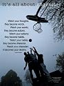 Character Education Motivational POSTER - EXTRA LARGE (4' x 3') Laminated. "Character Becomes Your Destiny."