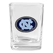 Set of 2 North Carolina Tar Heels - UNC Logo Square Shot Glass - NCAA College Athletics