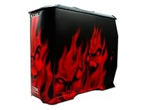 CSX CX-830RDFM-01-GP Red Flaming Skulls Stacker Full Tower Case - Limited Edition
