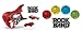 Video Games : Rock Band Drum, Guitar Skin Combo, Fits Xbox 360 / PS3/2 Rockband - BoneCollector Red