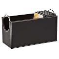 Oliver Faux-Leather CD/DVD Holder - Black