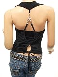 Patty Women Sexy Cowl Neck Halter Twinset Top