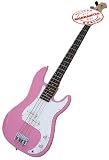 ELECTRIC BASS GUITAR PINK