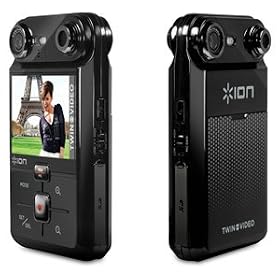 Ion Dual Lens Video Camera Tripod Mountable Steady Recording Rechargeable Lithium-Ion Battery