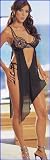 Womens Lingerie Chemise Embroidered Cups Chemise