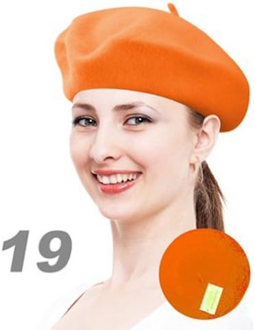 True Wool Beret Orange For Women