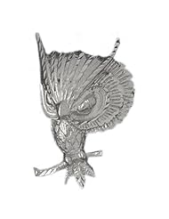 Clevereves 14K White Gold Pendant Owl Style 9.3 - Gram(s)
