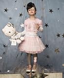 Hello Kitty Little Girl Puff Sleeve Layered Tee