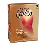 Caress Evenly Gorgeous Exfoliating Beauty Bar 8-count, 4.25-Ounce Bars Packages (Pack of 3)