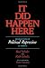 It Did Happen Here: Recollections of Political Repression in America