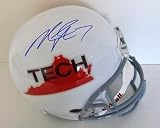 Michael Vick Autographed Virginia Tech Hokies FS White Helmet w/ State Logo JSA - Autographed College Helmets