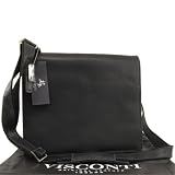Visconti Cross-Body Messenger Bag - Hunter - Oil Black - 16025