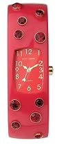 Betsey Johnson Women's Pop Pop 70's Brights Collection Bangle Watch #BJ7030