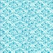 Dollhouse Wallpaper Turquoise Tulip Arabesque
